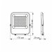 LED прожектор PREMIUM VIDEX F2 30W 5000K AC/DC12-48V
