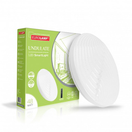 LED Світильник з пультом керування Undulate 48W-3000-6500K EUROLAMP