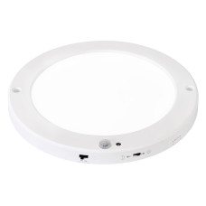 Світильник накладн./врізн. LED 18W 3ССТ 1530Lm з дат. руху 100-265V d-220*h23мм білий кругл./1/20 MARTHA PRO-18