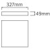 Світильник накладний LED 30W 6400K 2550Lm 170-265V 327*h49мм ІР54 швид. підкл. білий квадр./1/10 ANDREA/S-30