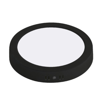 Світильник накладний LED 24W 3CCT 2270Lm 160-265V d-220*h32мм ІР20 ЧОРНА кругл./1/30 MILENA-24 3CCT