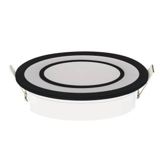 Світильник вбудований LED 12W 4200K 1000Lm 170-265V d-145мм чорний кругл./1/20 CARTER-12