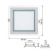 Світильник вбудований LED 15W 4200K 1150Lm 165-260V 198мм білий квадратн. MARIA-15