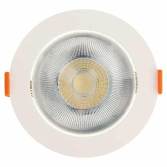 Світильник вбудований LED 9W 6400K 806Lm 100-240V d-105мм білий кругл. NORA-9