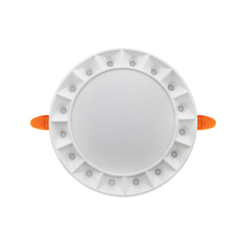 Світильник вбудований LED 5W 3000K-6500К 298Lm 165-265V d-100мм білий кругл.з рух кріп./1/50 HARLEY-5