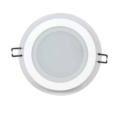 Світильник вбудований LED 12W 6400K 744Lm 165-260V d-160мм білий кругл. CLARA-12
