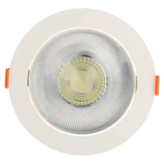 Світильник вбудований LED 12W 6400K 1041Lm 100-240V d-125мм білий кругл. NORA-12