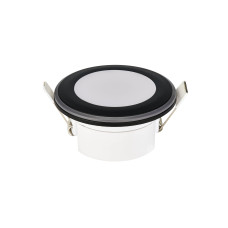 Світильник вбудований LED 5W 4200K 350Lm 170-265V d-82мм чорний кругл./1/50 PARKER-5