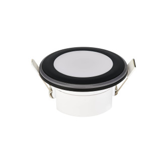 Світильник вбудований LED 5W 4200K 350Lm 170-265V d-82мм чорний кругл./1/50 PARKER-5