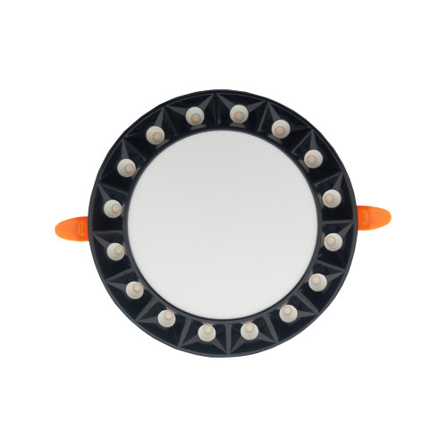 Світильник вбудований LED 5W 3000K-6500К 298Lm 165-265V d-100мм ЧОРНИЙ кругл.з рух кріп./1/50 HARLEY-5
