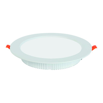 Світильник вбудований LED 24W 3CCT 1800Lm 200-265V d-180мм білий кругл./1/40 ALEXA-24 3CCT