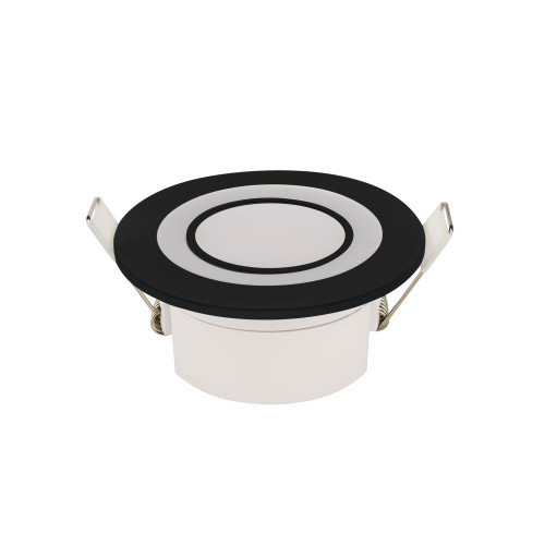 Світильник вбудований LED 5W 4200K 350Lm 170-265V d-82мм чорний кругл./1/50 CARTER-5