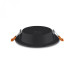LED світильник Back вбудований круглий VIDEX 6W 5000K Black
