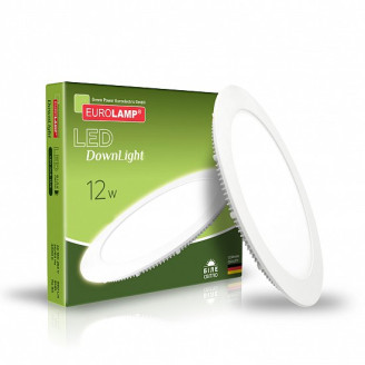 LED Світильник круглий врізний 12W-4000K EUROLAMP