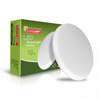 Світлодіодний EUROLAMP LED Світильник круглий Frameless Downlight 19W 5000K