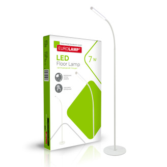 EUROLAMP LED торшер підлоговий N1 7W 5000K dimmable білий
