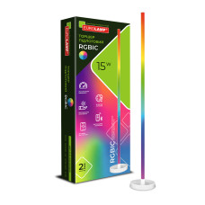 LED Торшер підлоговий 15W RGB DC12V білий EUROLAMP