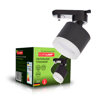 EUROLAMP Світильник трековий для ламп GX53 чорний