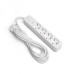 Мережевий подовжувач VIDEX ONCORD з/з 4п 3м (3x1.5мм) з кнопкою White