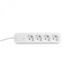 Мережевий подовжувач VIDEX ONCORD з/з 4п 3м (3x1.5мм) з кнопкою White