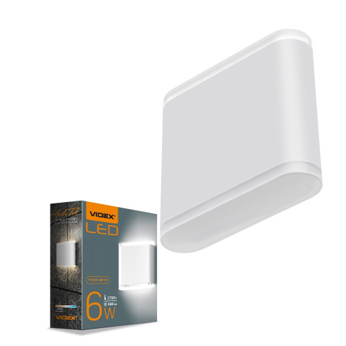 LED Світильник архітектурний AR06 IP54 VIDEX 6W 2700K білий