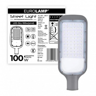 EUROLAMP Світильник вуличний плоский 100W 5500K