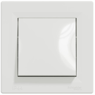 Вимикач зі ступенем захисту IP44, Білий, Asfora EPH0100221