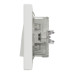 Вимикач зі ступенем захисту IP44, Білий, Asfora EPH0100221