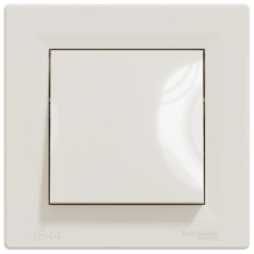 Вимикач зі ступенем захисту IP44, Кремовий, Asfora EPH0100223