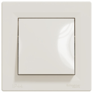 Вимикач зі ступенем захисту IP44, Кремовий, Asfora EPH0100223