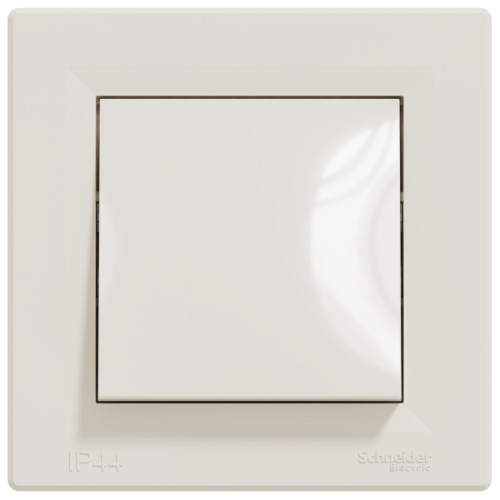 Вимикач зі ступенем захисту IP44, Кремовий, Asfora EPH0100223