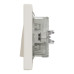 Вимикач зі ступенем захисту IP44, Кремовий, Asfora EPH0100223