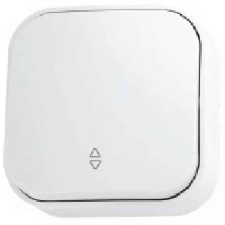 Выключатель  накладной проходной 1-клв. 10А 250V IP20 белый EVA
